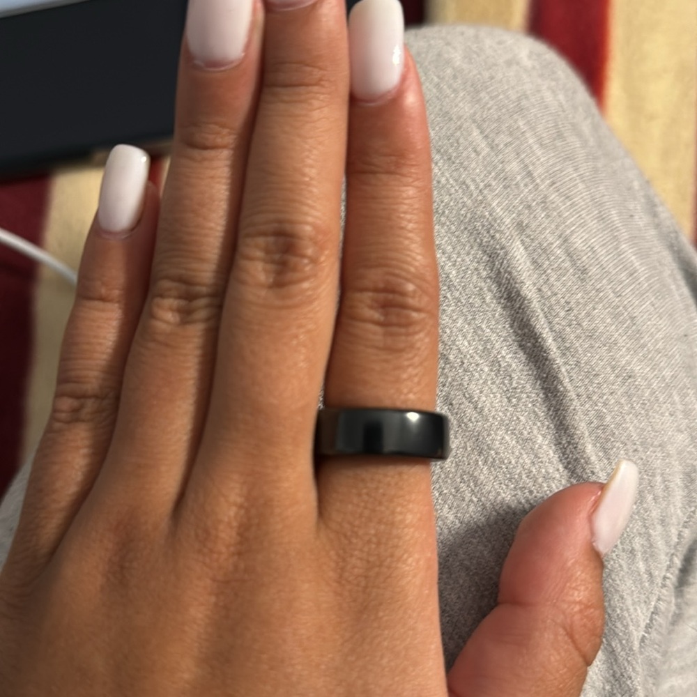 Oura Ring Gen3 Horizon - Black - Size 8 - Smart Ring